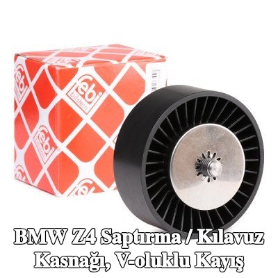 FEBI BILSTEIN Saptırma / kılavuz kasnağı, V-ribbed belt Outer Diameter: 80mm, vida ile — BMW Z4