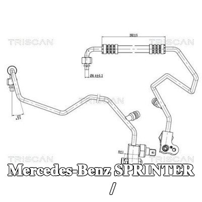 TRISCAN خط الضغط العالي/المنخفض، تكييف الهواء — Mercedes-Benz Sprinter