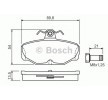 BOSCH Fren balatası seti 13, 75mm — Ford Sierra (3)