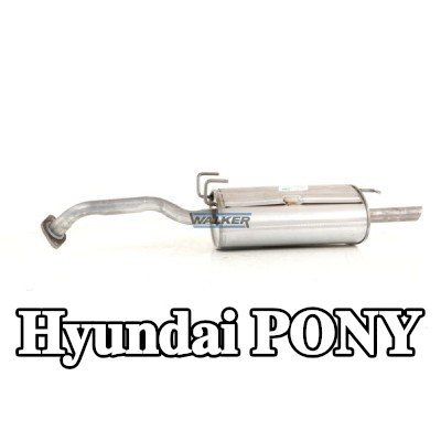 WALKER كاتم الصوت الخلفي 1060mm, بدون قطع التثبيت — Hyundai Pony