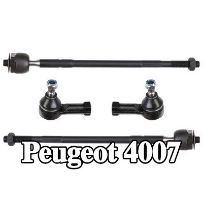 RIDEX مجموعة إصلاح, قضيب الربط المحور الأمامي الأيسر, المحور الأمامي الأيمن, مع وصلة المحور — Peugeot 4007