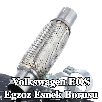 RIDEX Esnek egzoz borusu Ön, kelepçeli — 2008 Volkswagen Eos