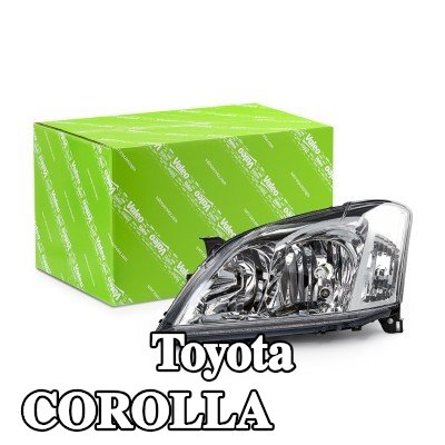 VALEO المصباح الأمامي ORIGINAL PART, يسار, H7, PY21W, W5W, مع محرك لتسوية المصابيح الأمامية, لون المؤشر: شفاف — 2003 Toyota Corolla