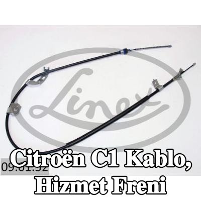 LINEX Kablo, hizmet freni — 2012 Citroën C1