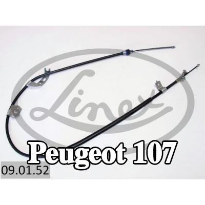 LINEX كابل، فرامل الخدمة — Peugeot 107