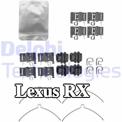 DELPHI طقم تركيب وسادات الفرامل — Lexus Rx