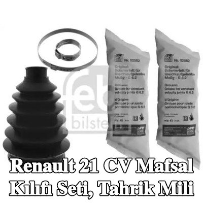 FEBI BILSTEIN CV kılıf kiti, tahrik mili Ön Aks, Tekerlek Tarafı, Termoplast — 1990 Renault 21