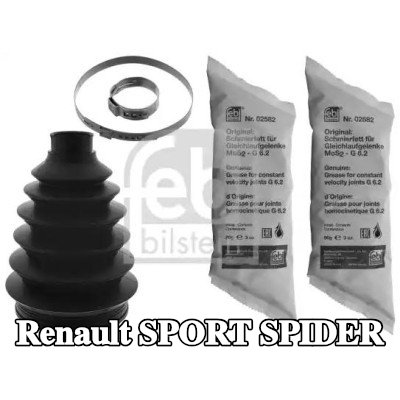 FEBI BILSTEIN طقم غطاء مفصل CV, عمود الإدارة المحور الأمامي, جانب العجلة, البلاستيك الحراري — Renault Sport Spider