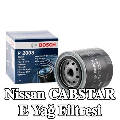 BOSCH Tek çek valflı yağ filtresi — Nissan Cabstar E