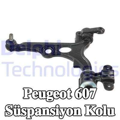 DELPHI Sol Süspansiyon Kolu, Alt, Çelik Sac, bilyeli mafsal ile — Peugeot 607