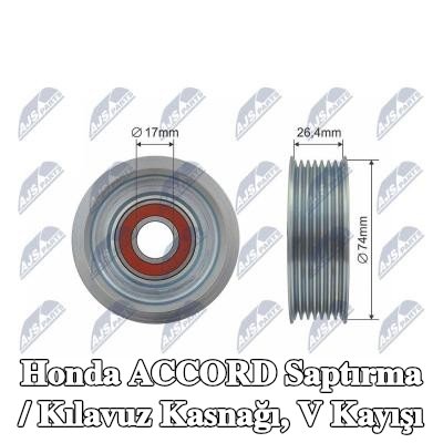 NTY Saptırma / Kılavuz Kasnağı, V kayışı — 2003 Honda Accord