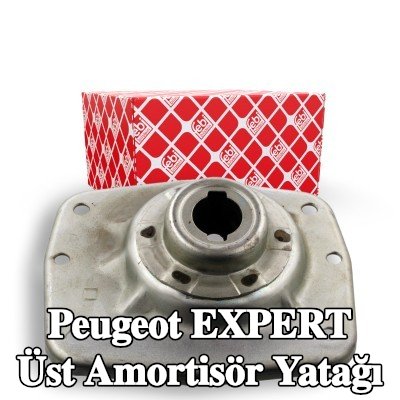FEBI BILSTEIN Üst amortisör yatağı Ön Aks Sol, bilyalı rulman içermez — Peugeot Expert