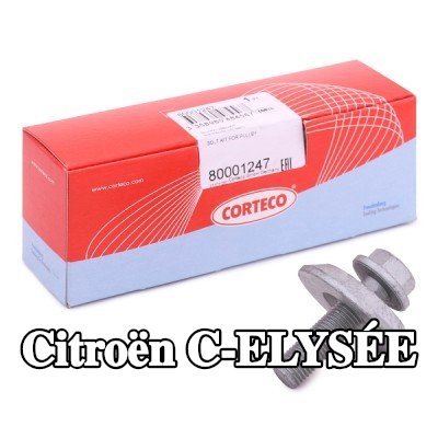 CORTECO مجموعة براغي، بكرة العمود المرفقي — Citroën C-elysée