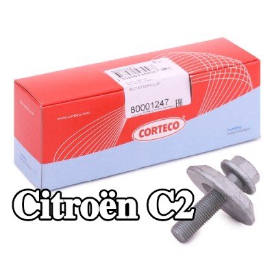 CORTECO مجموعة براغي، بكرة العمود المرفقي — Citroën C2