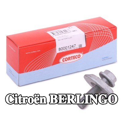 CORTECO مجموعة براغي، بكرة العمود المرفقي — 2012 Citroën Berlingo