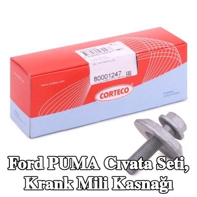 CORTECO Cıvata seti, krank mili kasnağı — Ford Puma