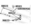 FEBEST Kontrol kolu cıvataları — Honda Element (2)