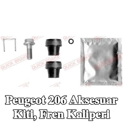QUICK BRAKE Aksesuar Kiti, fren kaliperi — Peugeot 206