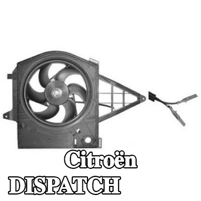 VAN WEZEL مروحة, المبرد 320mm, مع غطاء مروحة المبرد, مع محرك كهربائي — 1997 Citroën Dispatch