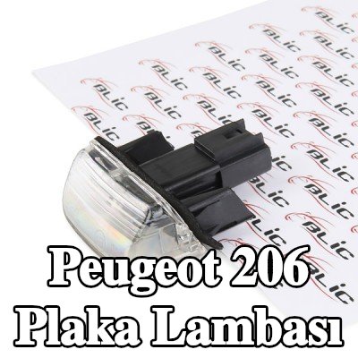 BLIC Plaka lambası Sol, Sağ — Peugeot 206
