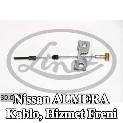 LINEX Kablo, hizmet freni — Nissan Almera