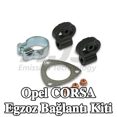 HJS Kelepçeli egzoz bağlantı kiti — Opel Corsa