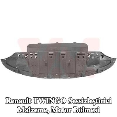 VAN WEZEL Sessizleştirici Malzeme, motor bölmesi Tampon, Alt — Renault Twingo
