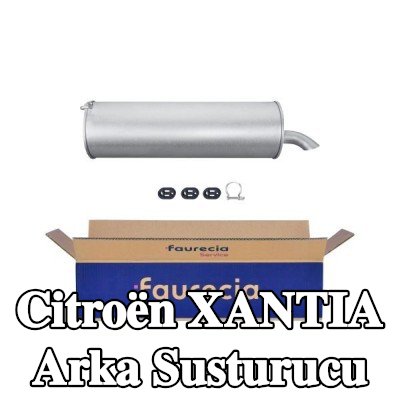 HELLA Arka susturucu Arka, montaj parçaları ile — Citroën Xantia