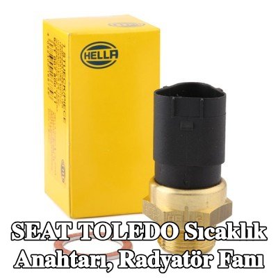 HELLA Sıcaklık Anahtarı, radyatör fanı — 2012 SEAT Toledo