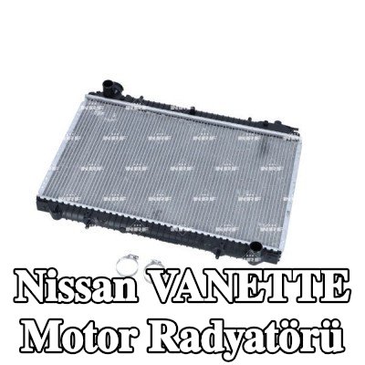 NRF Motor radyatörü Alüminyum, montaj parçaları ile — 1992 Nissan Vanette