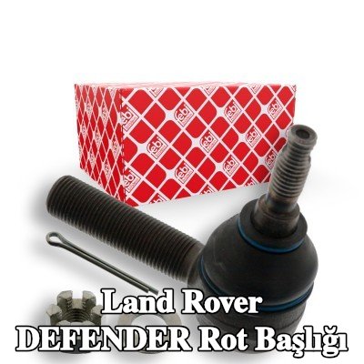 FEBI BILSTEIN Rot başı OE Turbo YENİ, Ön Aks Sağ, 89mm, taç somun ve çatal pimli — Land Rover Defender