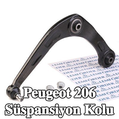 LEMFÖRDER Ön Aks Süspansiyon Kolu, Sol, Alt, Çelik, lastik yatağı ile, aksesuarlarla — Peugeot 206