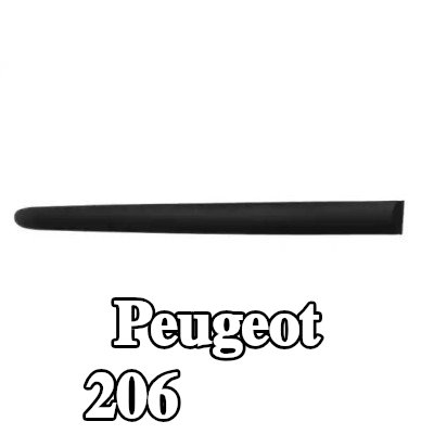 VAN WEZEL حافة الباب مع مواد التثبيت — Peugeot 206