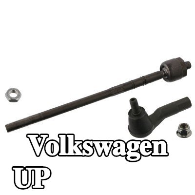 FEBI BILSTEIN مجموعة قضيب التوجيه، المحور الأمامي الأيسر, مع صامولة مضادة — Volkswagen Up