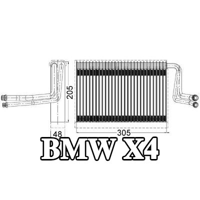 MAHLE مبخر تكييف الهواء بدون صمام تمدد — BMW X4