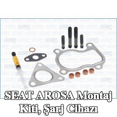 AJUSA Montaj Kiti, conta/sızdırmazlık elemanları ile şarj cihazı — SEAT Arosa