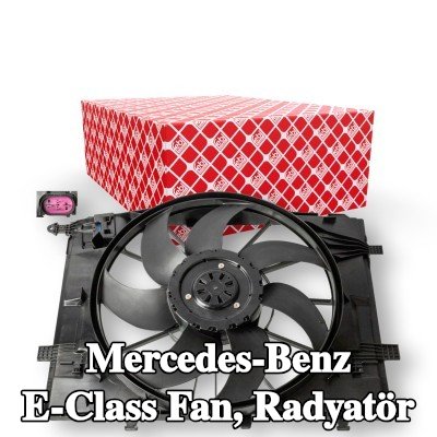FEBI BILSTEIN Fan, radyatör Fırçasız Motor, radyatör fan kapağı — Mercedes-Benz E-Class