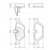BOSCH Fren balatası seti 16, 1mm, gıcırtı önleyici plaka ile, piston klipsli — BMW Z1 (4)