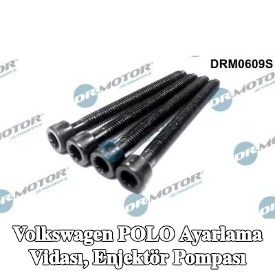 DR.MOTOR AUTOMOTIVE Ayarlama Vidası, enjektör pompası — Volkswagen Polo