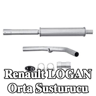 HELLA Montaj parçaları ile birlikte orta susturucu — Renault Logan