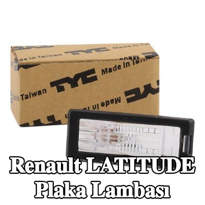 TYC Her iki tarafta plaka lambası, ampul ile — Renault Latitude