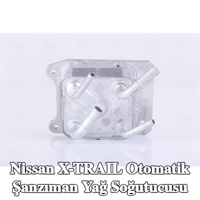 NISSENS Contasız/sızdırmazlık elemanı olmayan otomatik şanzıman yağ soğutucusu, yağ filtresi muhafazası olmadan — Nissan X-trail