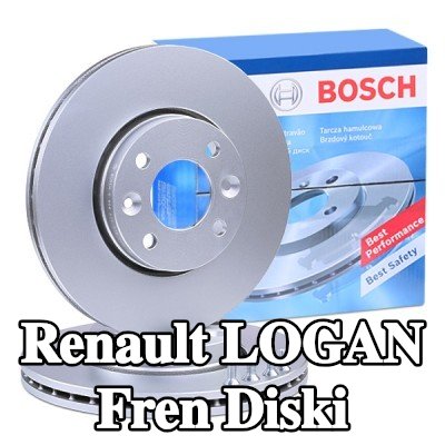 BOSCH Fren diski Dış Çap: 259, 6mm, Havalandırmalı, içten havalandırmalı, Kaplamalı, cıvata/vida ile — Renault Logan