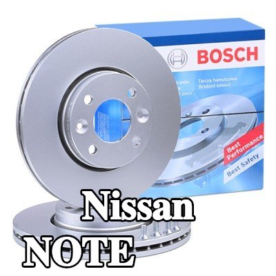 BOSCH القطر الخارجي لقرص المكابح: 259, 6mm, مُهوى, مزود بفتحات تهوية داخلية, مطلي, مع مسامير/براغي — Nissan Note