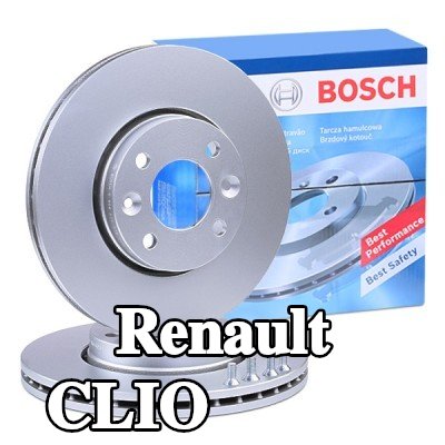 BOSCH القطر الخارجي لقرص المكابح: 259, 6mm, مُهوى, مزود بفتحات تهوية داخلية, مطلي, مع مسامير/براغي — 2012 Renault Clio