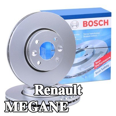 BOSCH القطر الخارجي لقرص المكابح: 259, 6mm, مُهوى, مزود بفتحات تهوية داخلية, مطلي, مع مسامير/براغي — Renault Megane