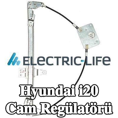 ELECTRIC LIFE Sol ön cam regülatörü, Elektrikli, elektrik motoru olmadan — Hyundai i20