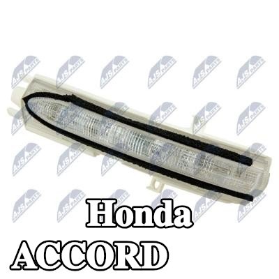 NTY مؤشر جانبي مرآة خارجية يمين, شفاف تمامًا — Honda Accord