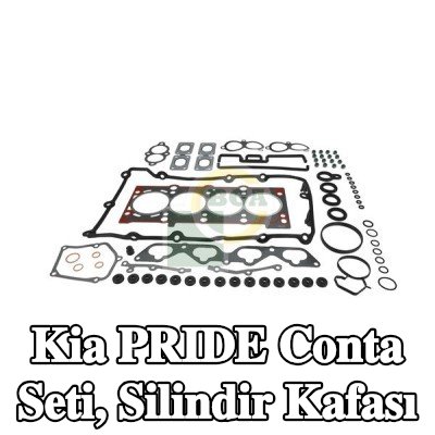 BGA Conta seti, silindir kapağı contalı silindir kapağı, valf kapağı contası ile, valf gövdesi contalı — 1990 Kia Pride