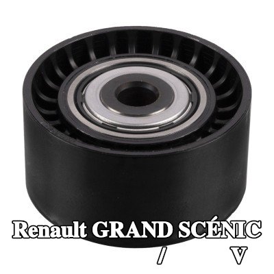 FEBI BILSTEIN بكرة الانحراف/التوجيه, V-ribbed belt Outer Diameter: 60mm — Renault Grand Scénic